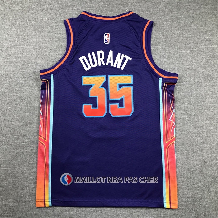 Maillot Enfant Phoenix Suns Kevin Durant NO 35 Ville 2023-24 Volet